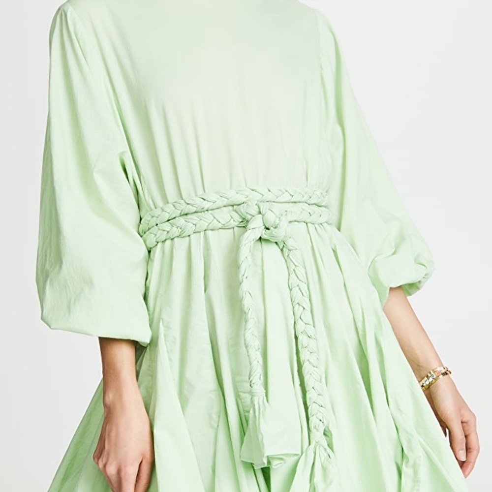 RHODE Light Green Mini Dress